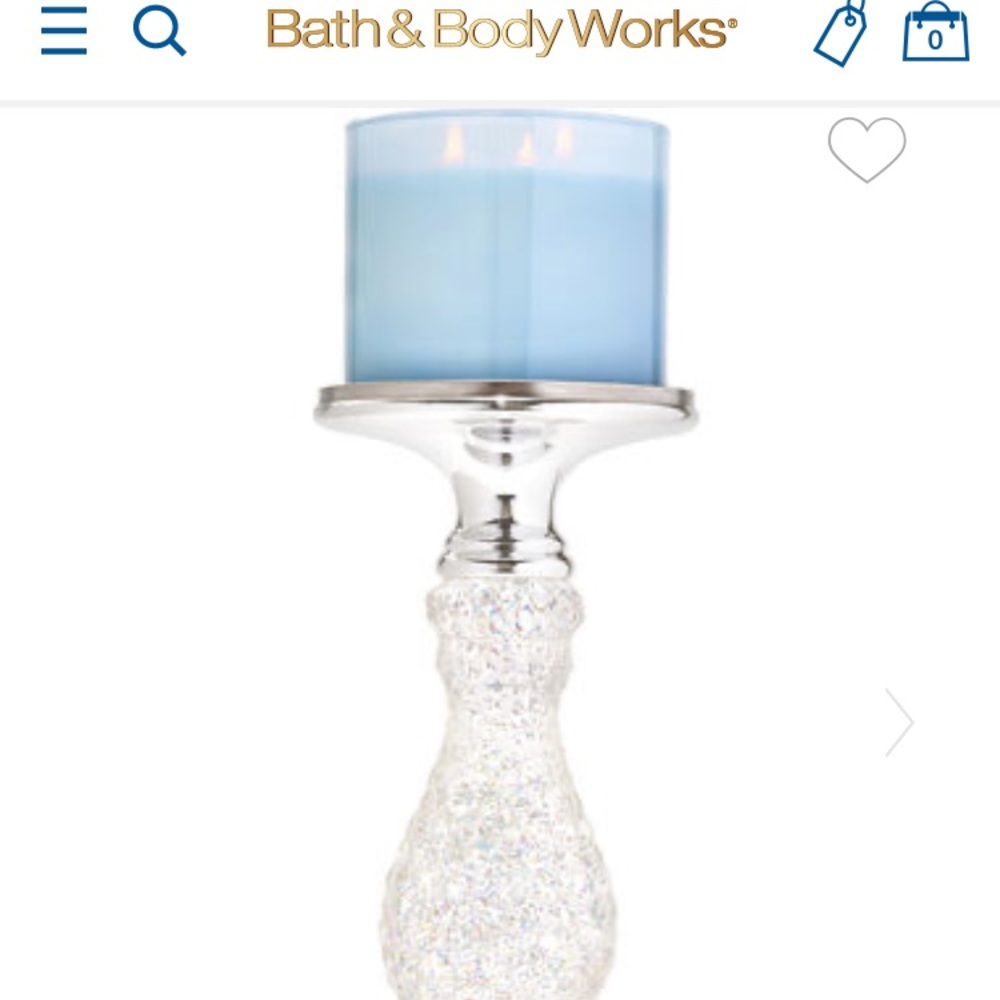 New Bath and body works candle holder. LED glitter. Battery operated